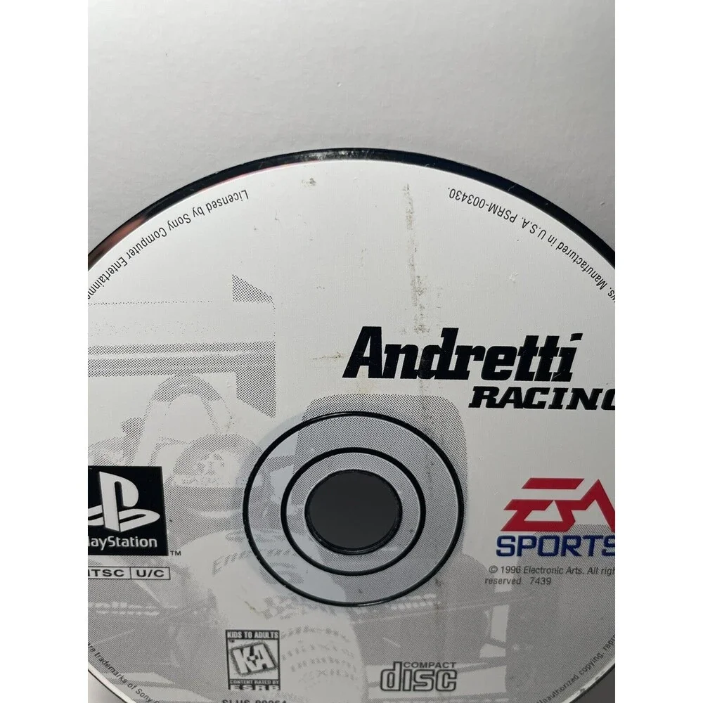 Andretti Racing (Sony PlayStation 1, 1996) PS1 Tested